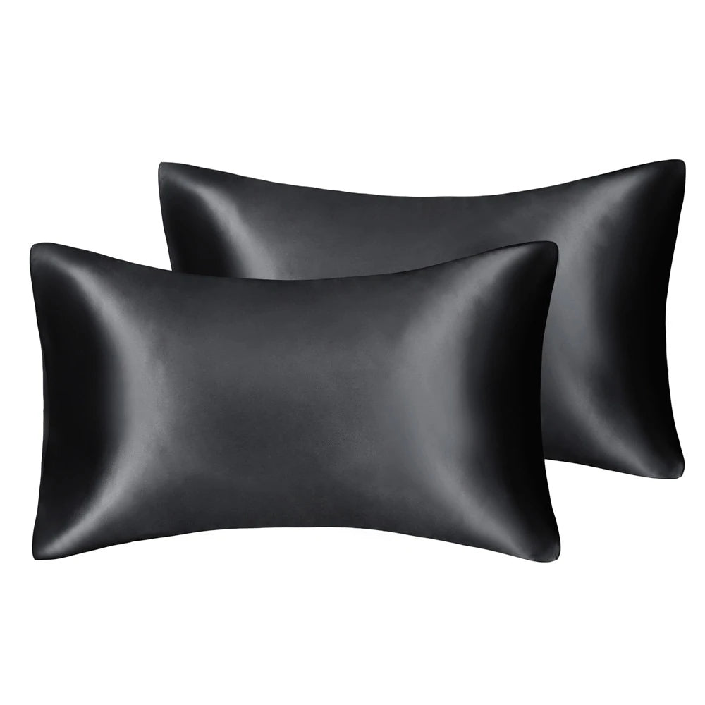 SKYNIGHT Pillow Case 75D Satin-Like Fabric (One Pair)