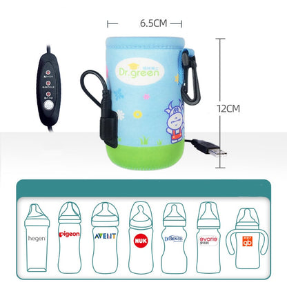 Portable USB Baby Bottle Warmer Heating Jacket