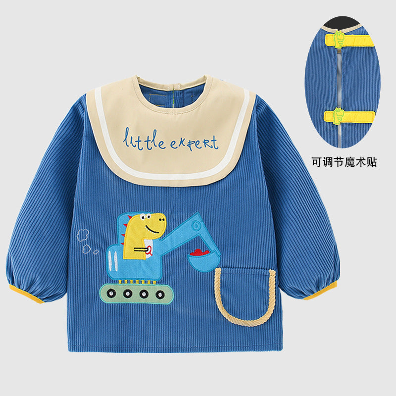 Waterproof Bib for Boys - Stylish Reversible Design