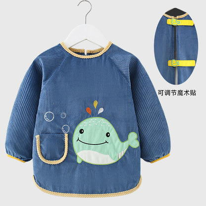 Waterproof Bib for Boys - Stylish Reversible Design