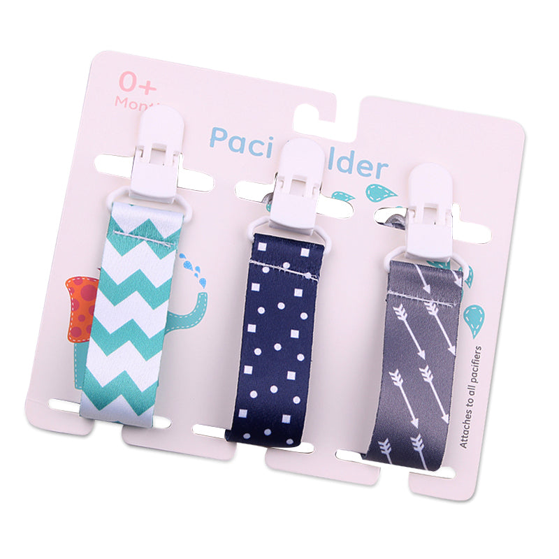 Cartoon Pattern Baby Pacifier Teether Pack of Three