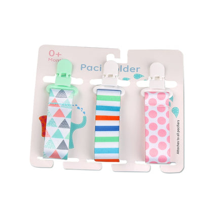 Cartoon Pattern Baby Pacifier Teether Pack of Three